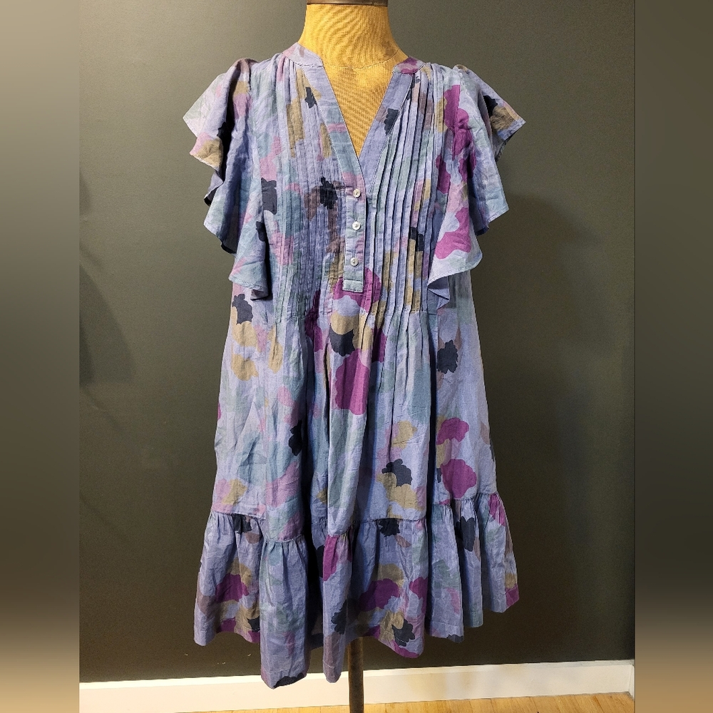 Maeve Anthropologie Dress Silk Floral Easter X-small